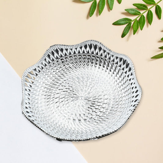 Round Serving Tray, Traditional Serving Tray, Multipurpose Serving Tray, Decorative Serving Platters, Mukhwas Serving Tray (5 Pc)