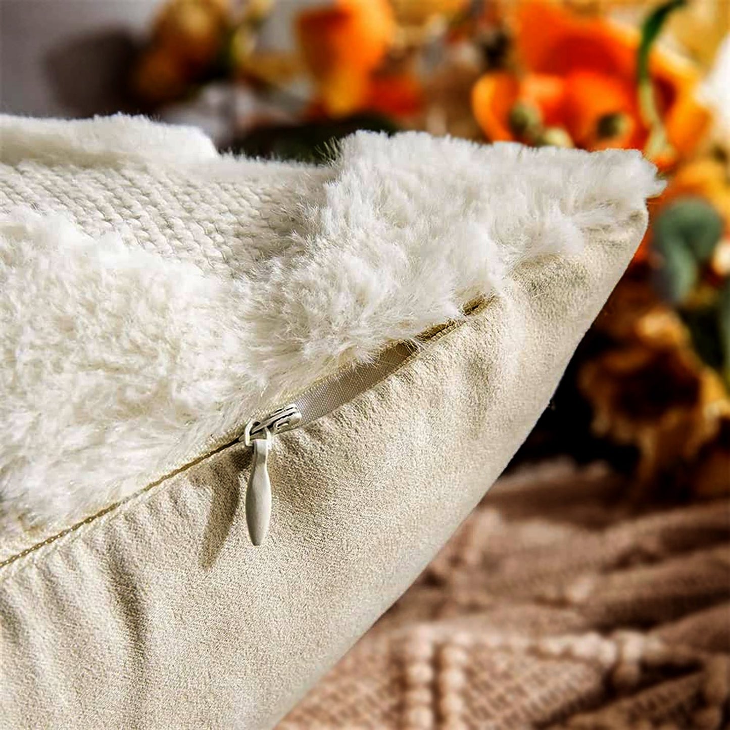 Pillow Covers, Couch Pillows Cover, Soft Decorative Cover (1 Pair / 2 Pc / 50×50 CM)