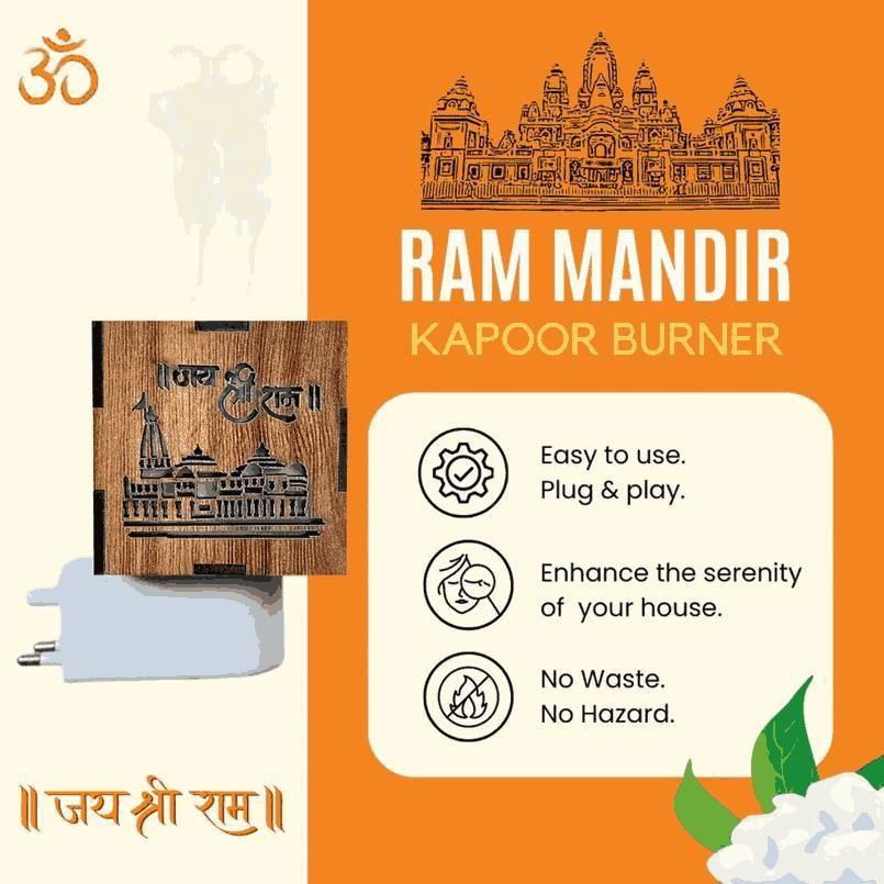 3-in-1 Ayodhya Ram Mandir Aroma Burner & Night lamp - Needs You