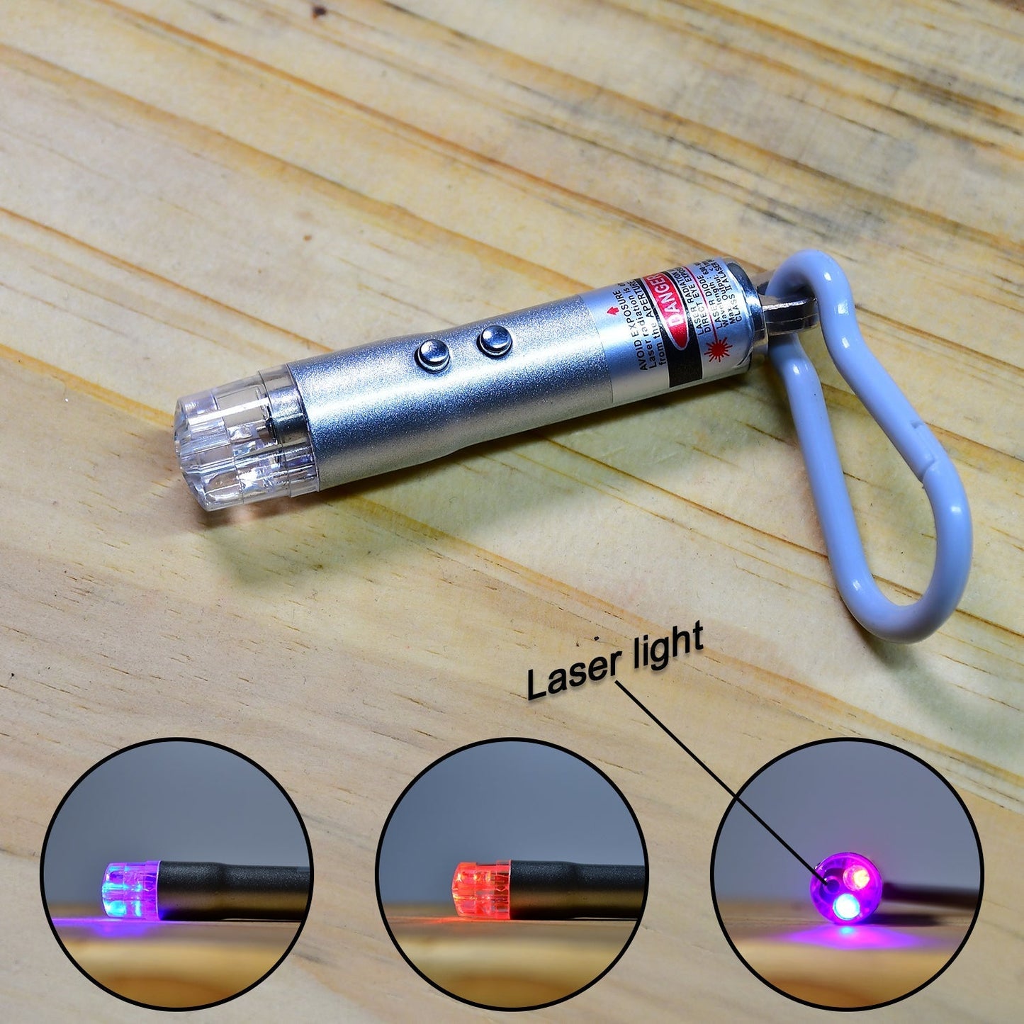 3 in1 Laser Light, LED Flashlight + Torch Keychain + Laser Pointer - Needs You