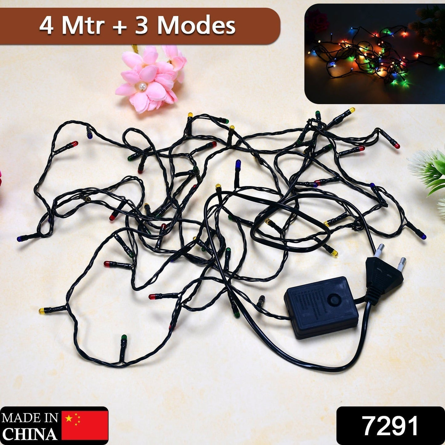 4 Meter Festival Decoration LED String Light in Multicolor (Pack of 2) - Needs You