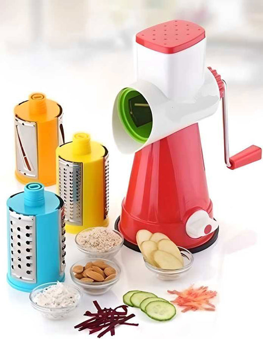 4 in 1 Rotary Drum Vegetable Grater & Slicer - Needs You