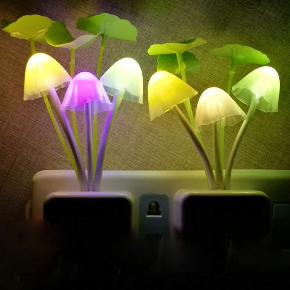 Night Light Mushroom Lamp (Colorful) 2 Pcs