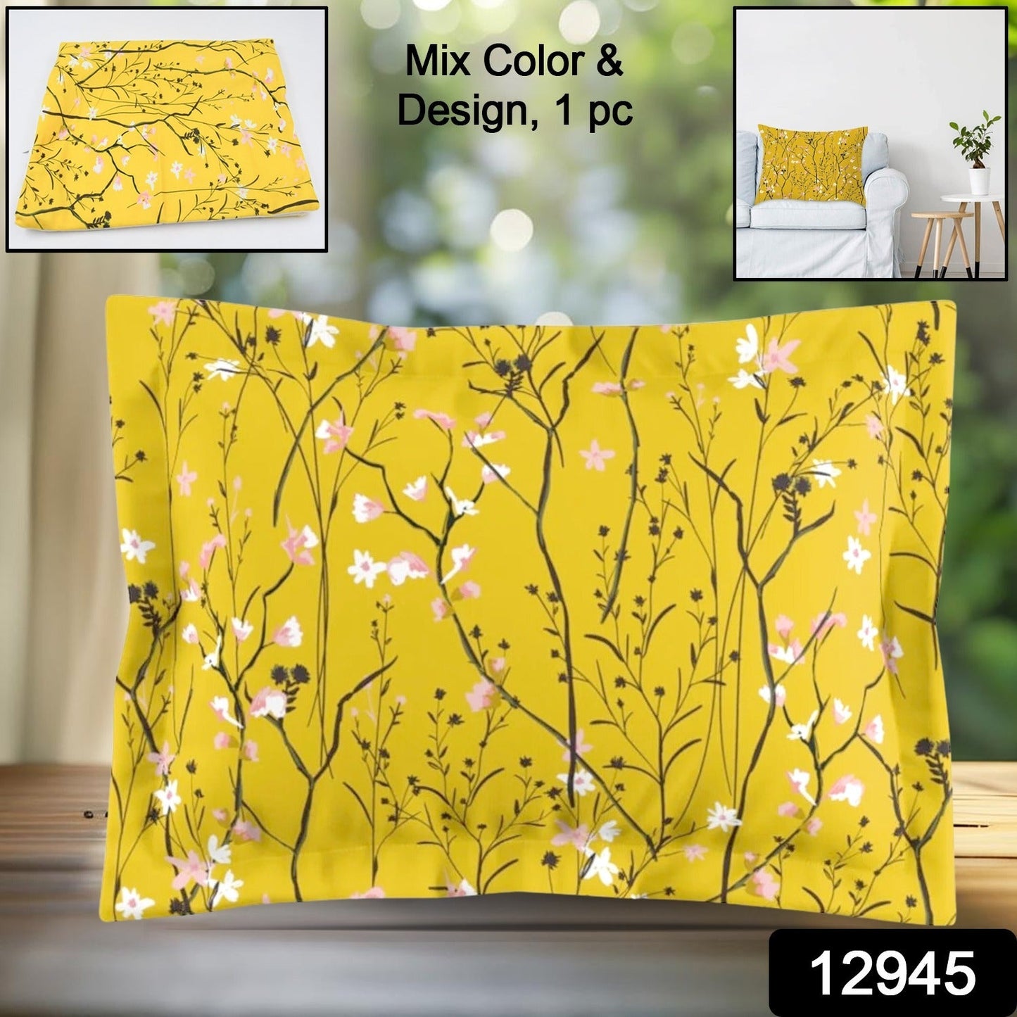 Pillows Covers (3 Pc / Mix Design & Color)