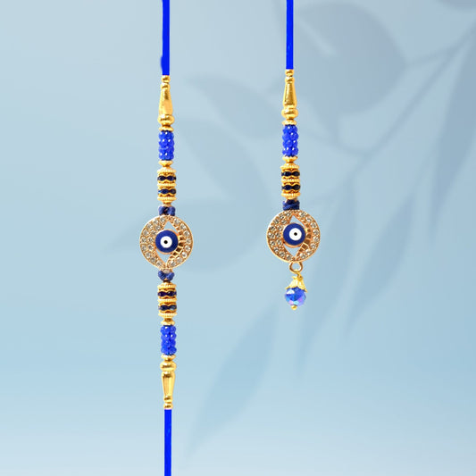 Bhabhi Rakhi Stone & Beads Blue Rakhi - Needs You