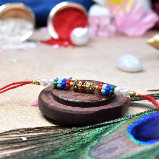 Colorful Beads with Diamond Rakhi | Rakhi For Rakshabandhan - Needs You