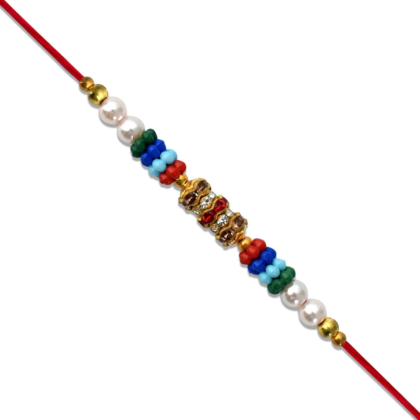 Colorful Beads with Diamond Rakhi | Rakhi For Rakshabandhan - Needs You