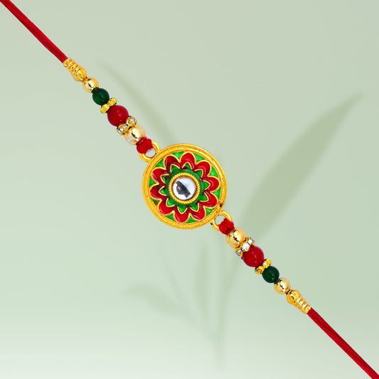 Colorful Flower Design Rakhi - Needs You