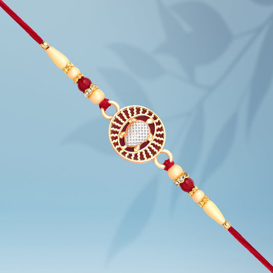 Golden Round Rakhi - Needs You