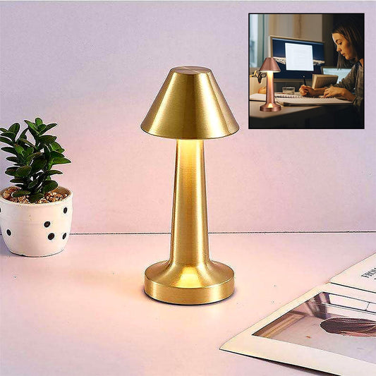 LED Lamp with Touch Control | Decorative Desk Lamp, Portable Metal LED Table Lamp, USB Rechargeable, 3 Color, 3 Levels Brightness, Dimmable Eye Protection Modern Lamp for Home Decor Party Kids Room Bedroom (1 Pc) - Needs You