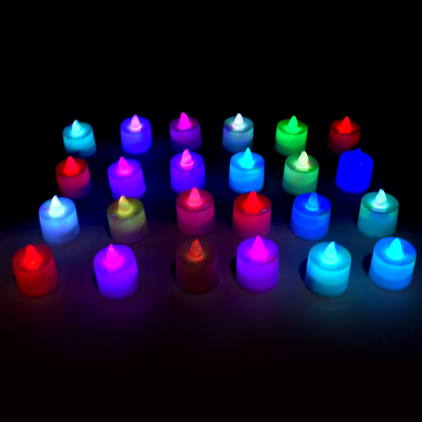 Multicolor LED Tealights Candles (24 Pack): Festive Decorations - Needs You