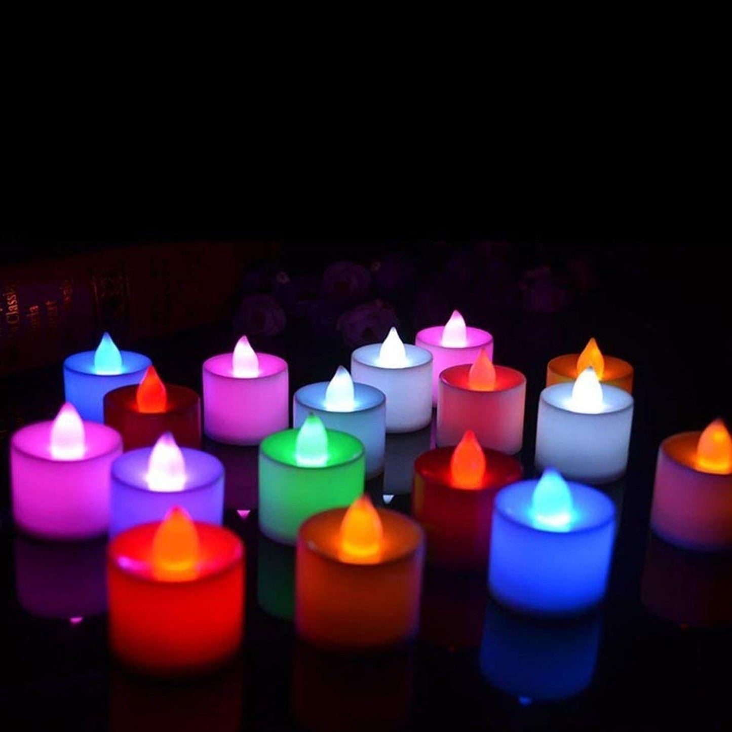 Multicolor LED Tealights Candles (24 Pack): Festive Decorations - Needs You