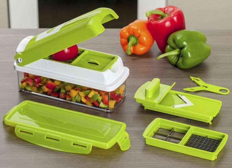 Multifunctional 12 in 1 nicer dicer chopper and drain basket - Needs You