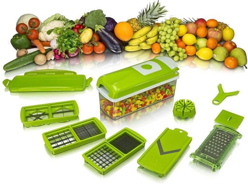 Multifunctional 12 in 1 nicer dicer chopper and drain basket - Needs You