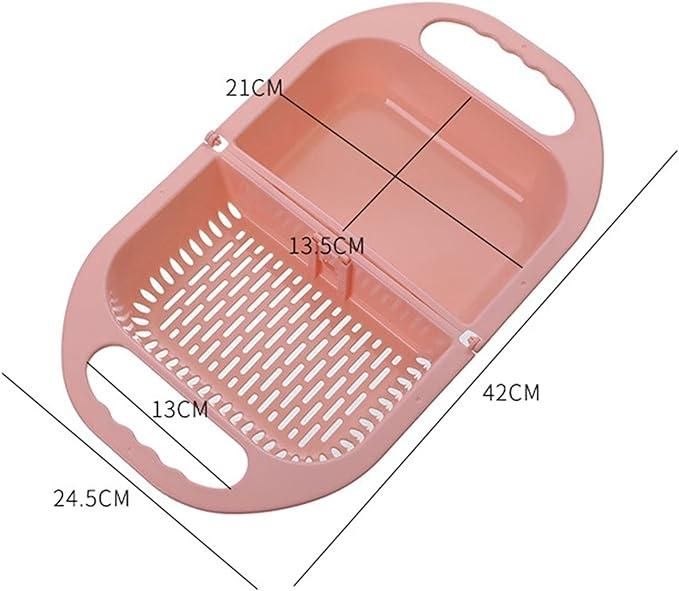 Multifunctional Foldable Drain Basket Hanging Fruit and Vegetable Storage Basket - Needs You