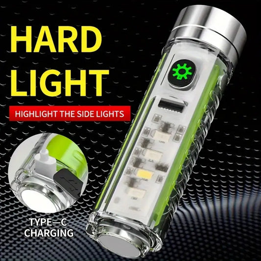 Pattern Flashlight USB Flashlight Rechargeable LED Torch Light (1 Pc) - Needs You