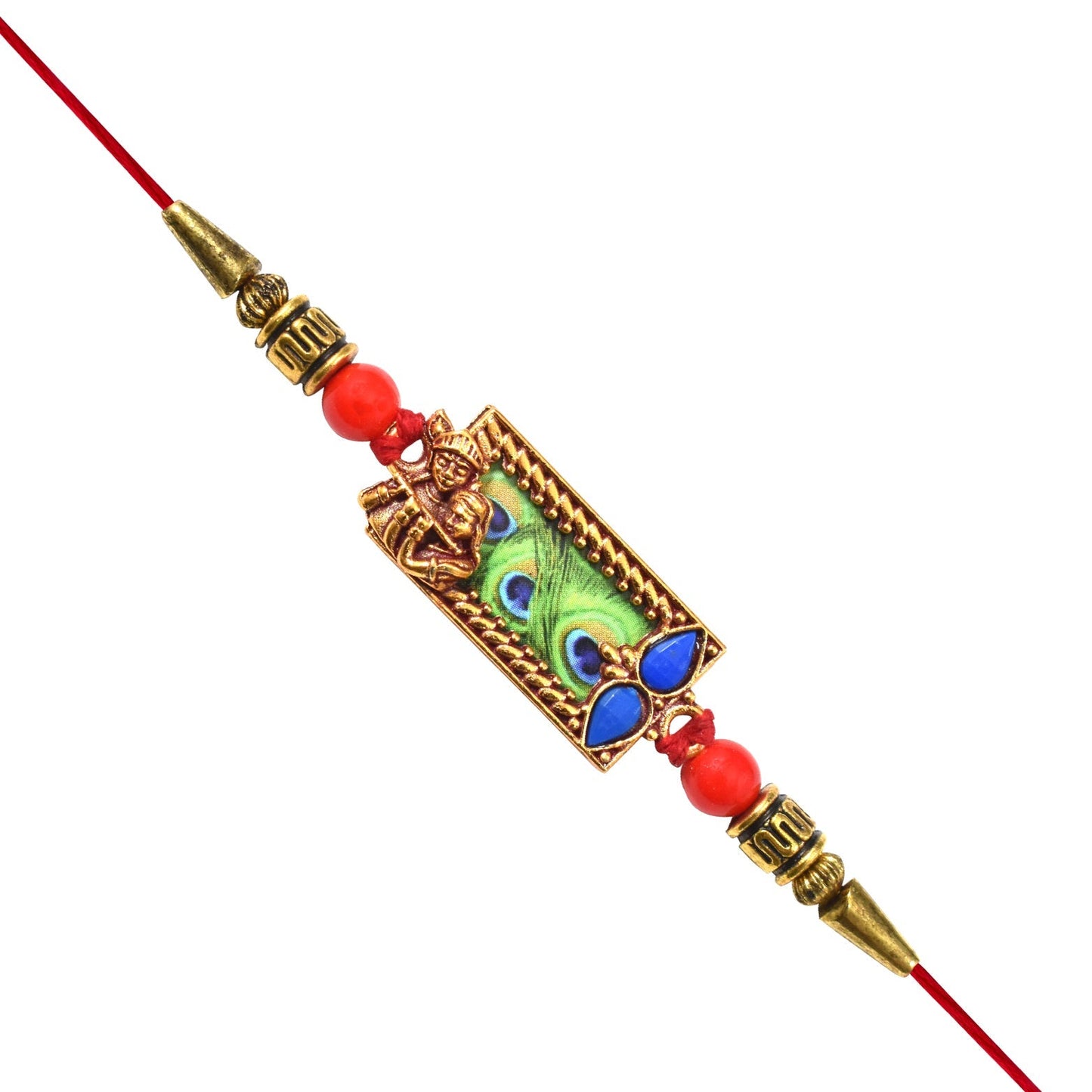 Peacock Feather Rakhi - Needs You