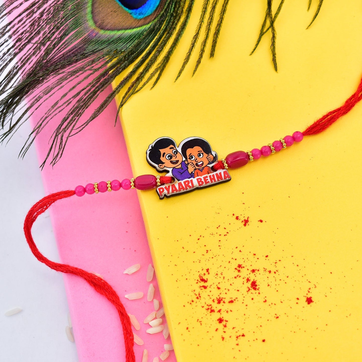 "Pyaari Behna" Rakhi - Perfect for Kids Celebration - Needs You