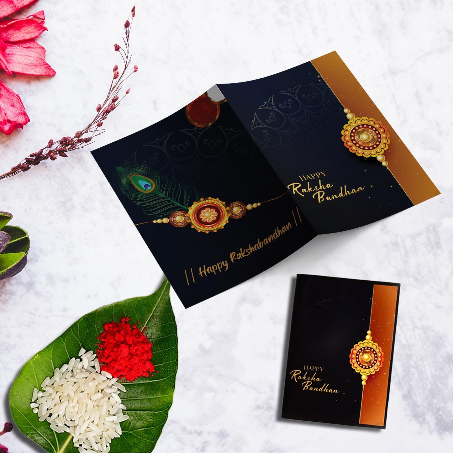 Rakhi for Brother, Bhaiya, Bhabhi, Chocolate Magic 32gm & Pooja Thali, Rakhi with card and chocolate, chocolate gift pack, bracelet for men - Needs You