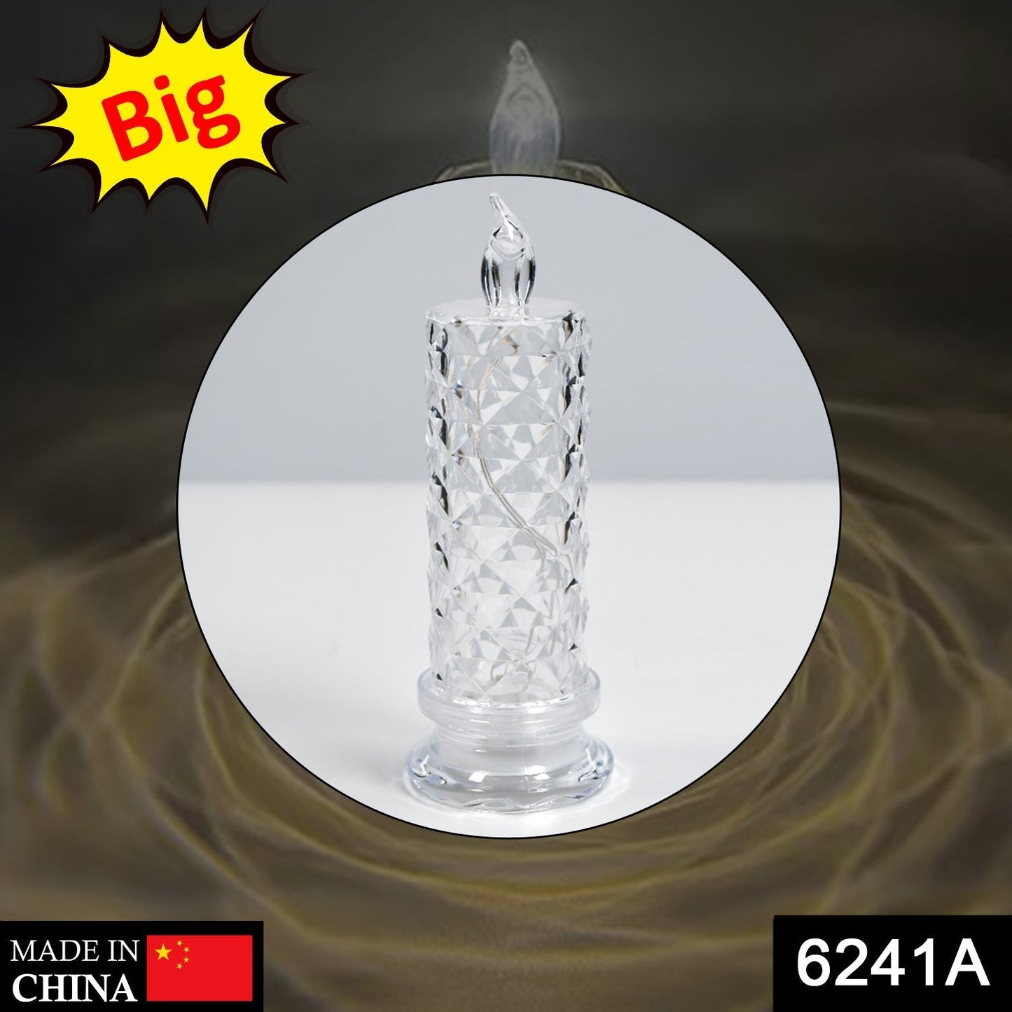 Rose Candles for Home Decoration, Crystal Candle Lights - Needs You