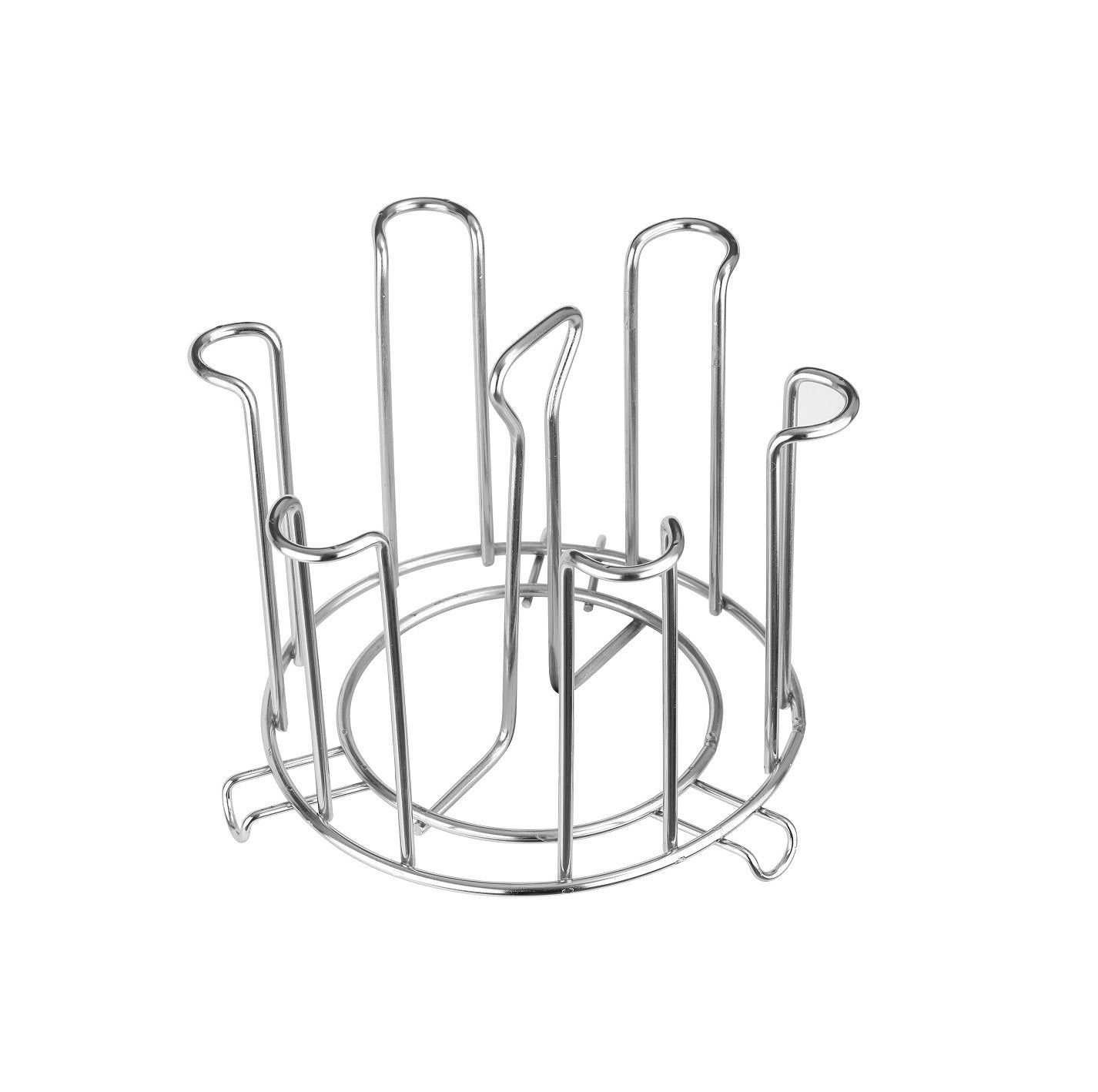 SS Round Glass Stand used for holding sensitive glasses and all present in all kinds of kitchens of official and household places etc. - Needs You