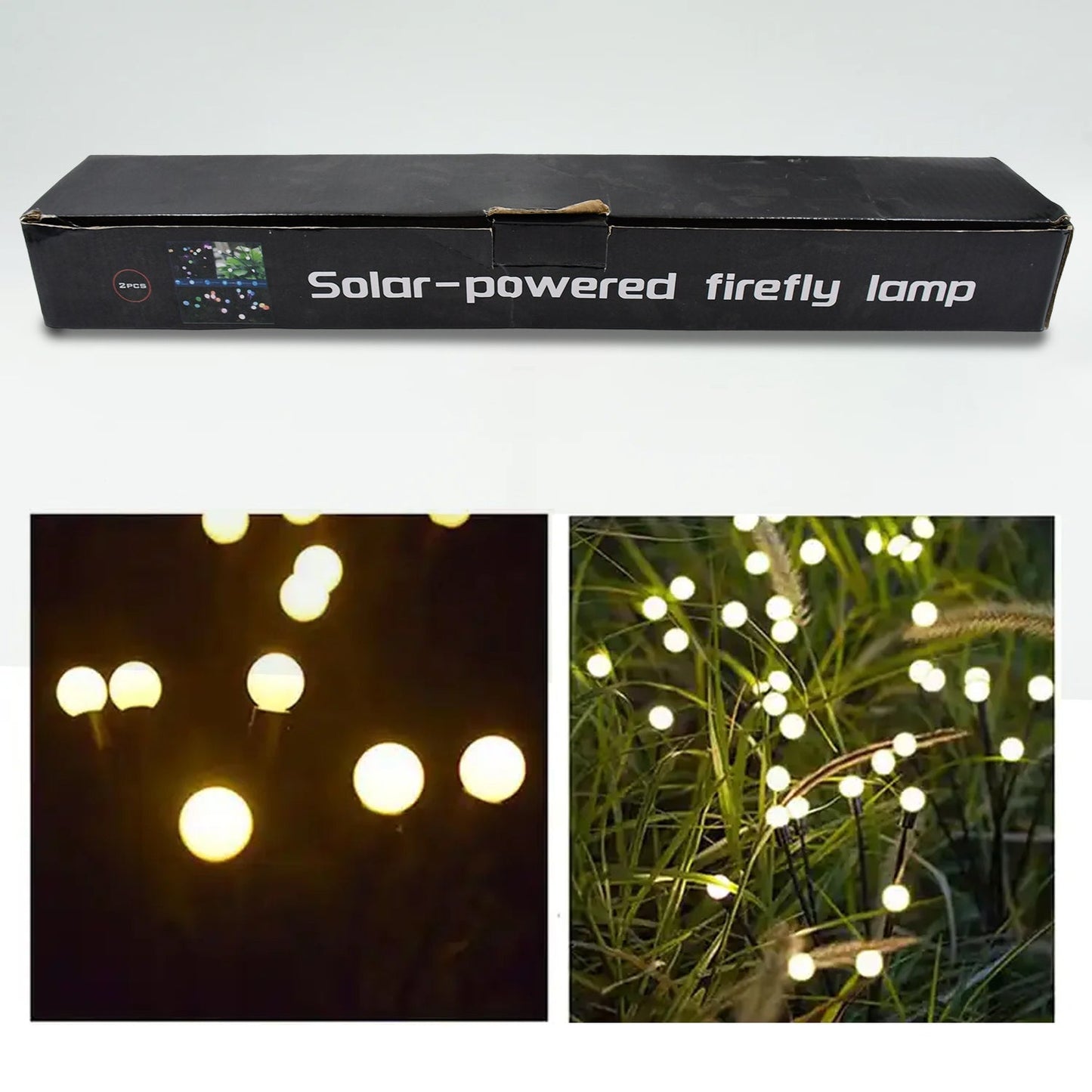 Solar Garden Lights, Solar - Powered Firefly Lamp, New Upgraded Solar Firefly Lights Outdoor Waterproof, Solar Outdoor Decorative Lights for Yard Gardening Patio Backyard Pathway Décor (2 PCS Set 12 LED (Warm Light)) - Needs You