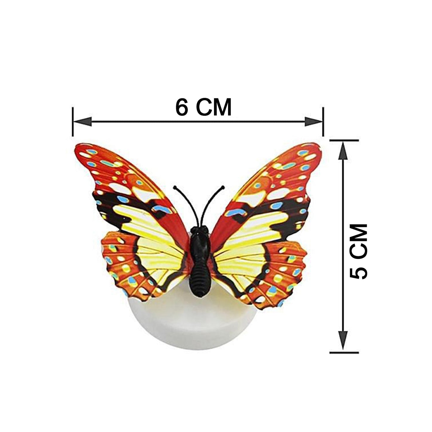 The Butterfly 3D Night Lamp Comes with 3D Illusion Design Suitable for Drawing Room, Lobby.n  (Loose) Pack of 5 - Needs You