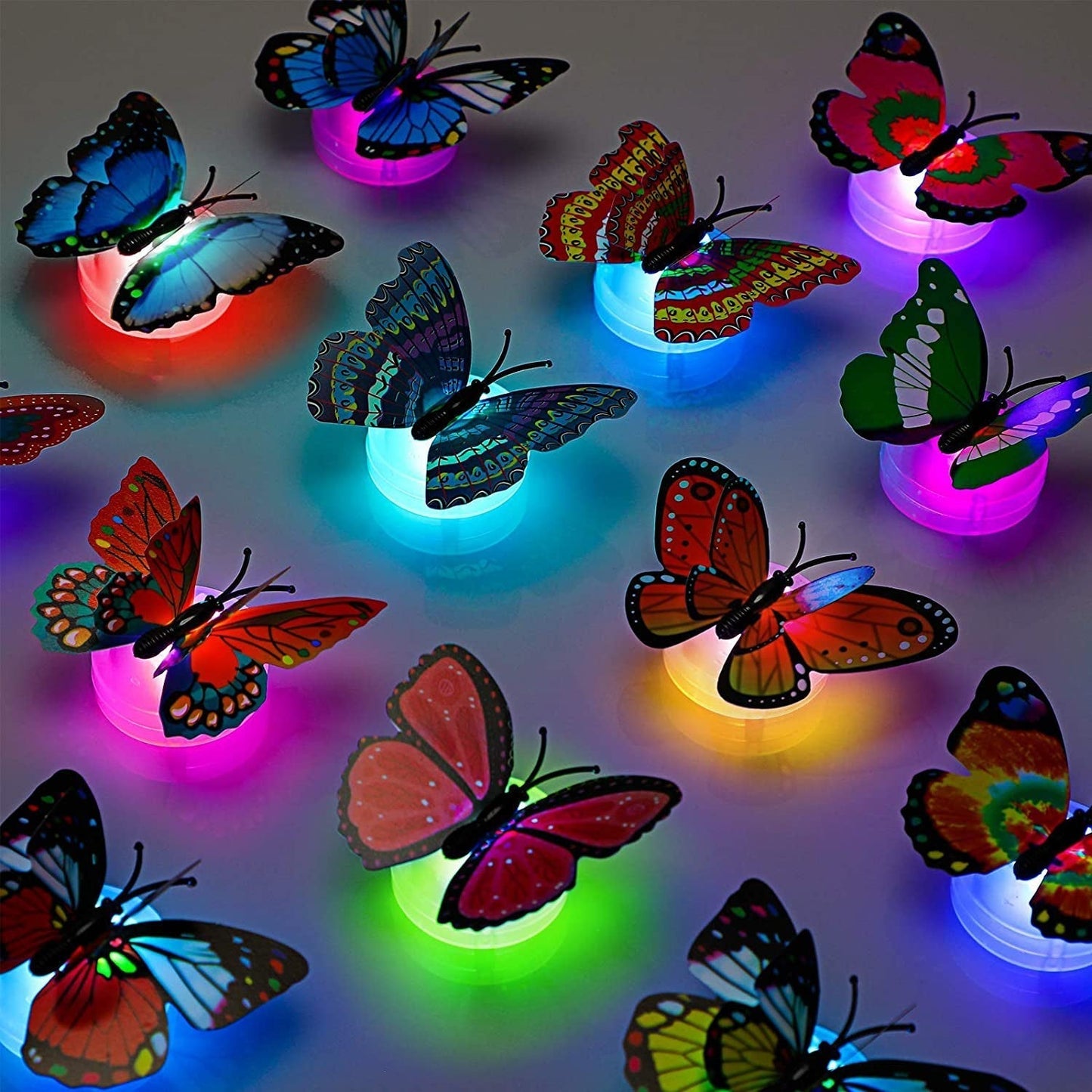 The Butterfly 3D Night Lamp Comes with 3D Illusion Design Suitable for Drawing Room, Lobby.n  (Loose) Pack of 5 - Needs You