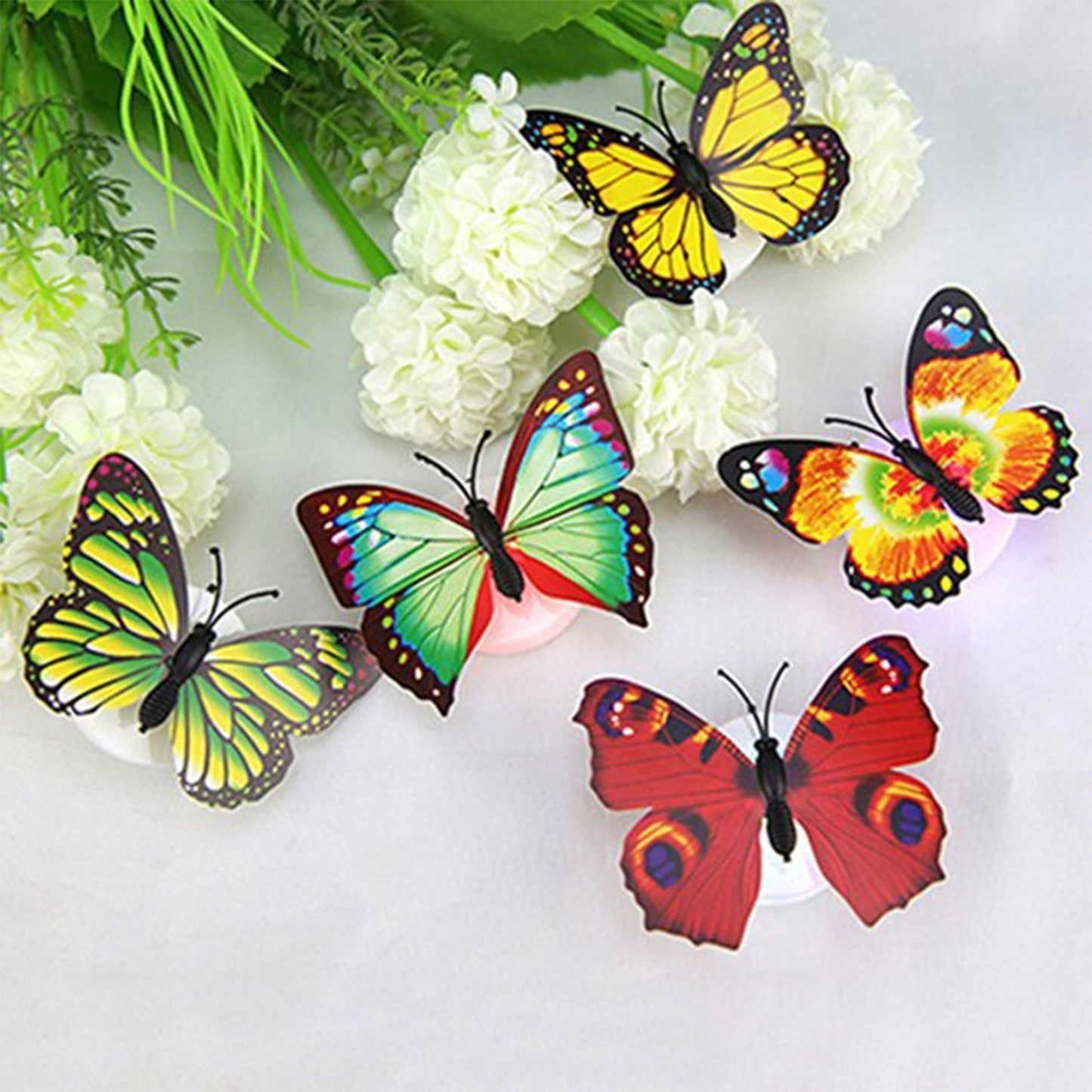 The Butterfly 3D Night Lamp Comes with 3D Illusion Design Suitable for Drawing Room, Lobby.n  (Loose) Pack of 5 - Needs You