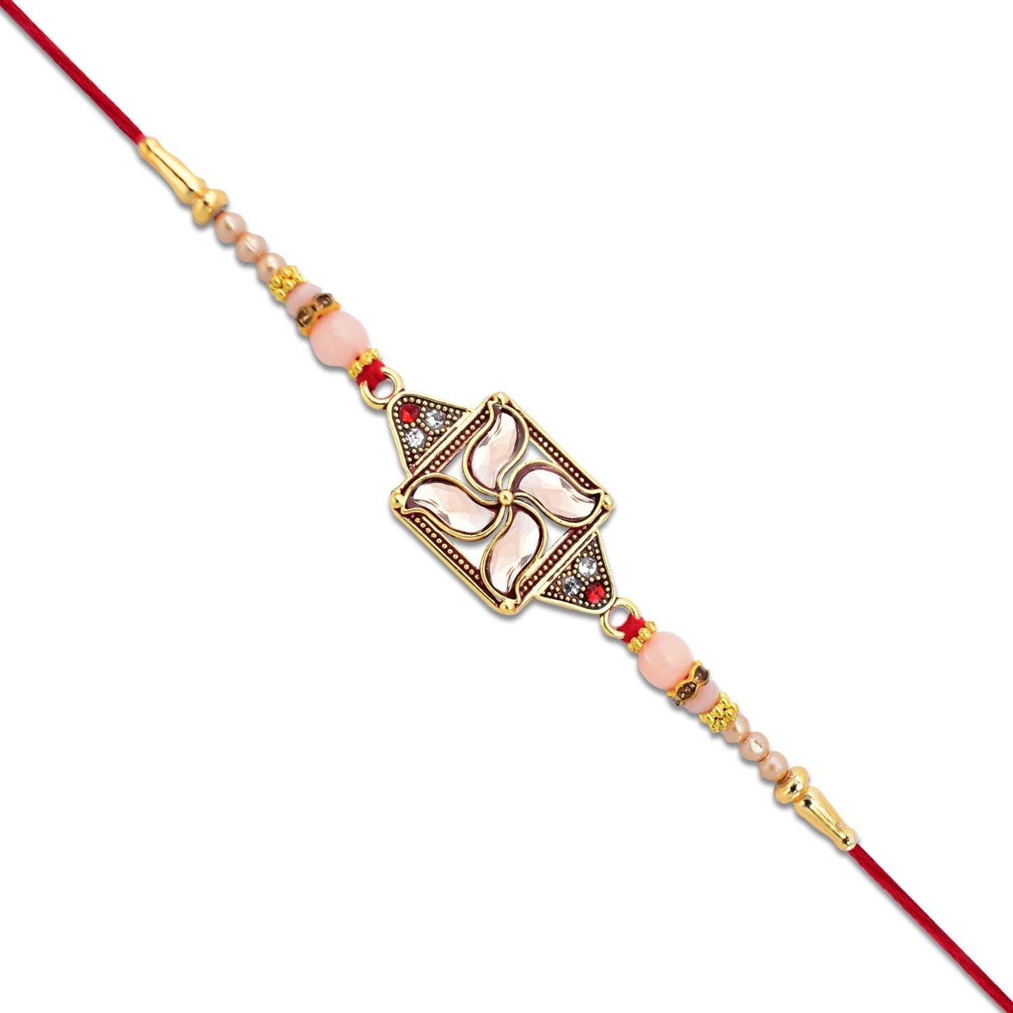 Traditional Diamonds Swastik Rakhi | Rakhi For Rakshabandhan - Needs You