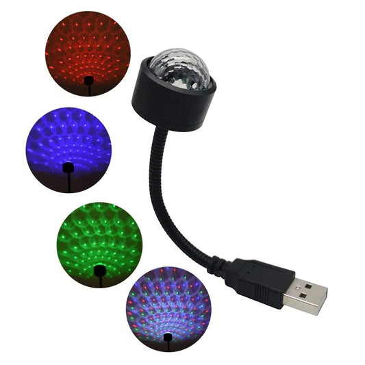 USB Star Night Light Projector and Mini Disco Ball Light, Adjustable Auto Roof Interior Car Ceiling Lights, Flexible Atmosphere Strobe Light Decorations for Bedroom Car Party Ceiling - Needs You