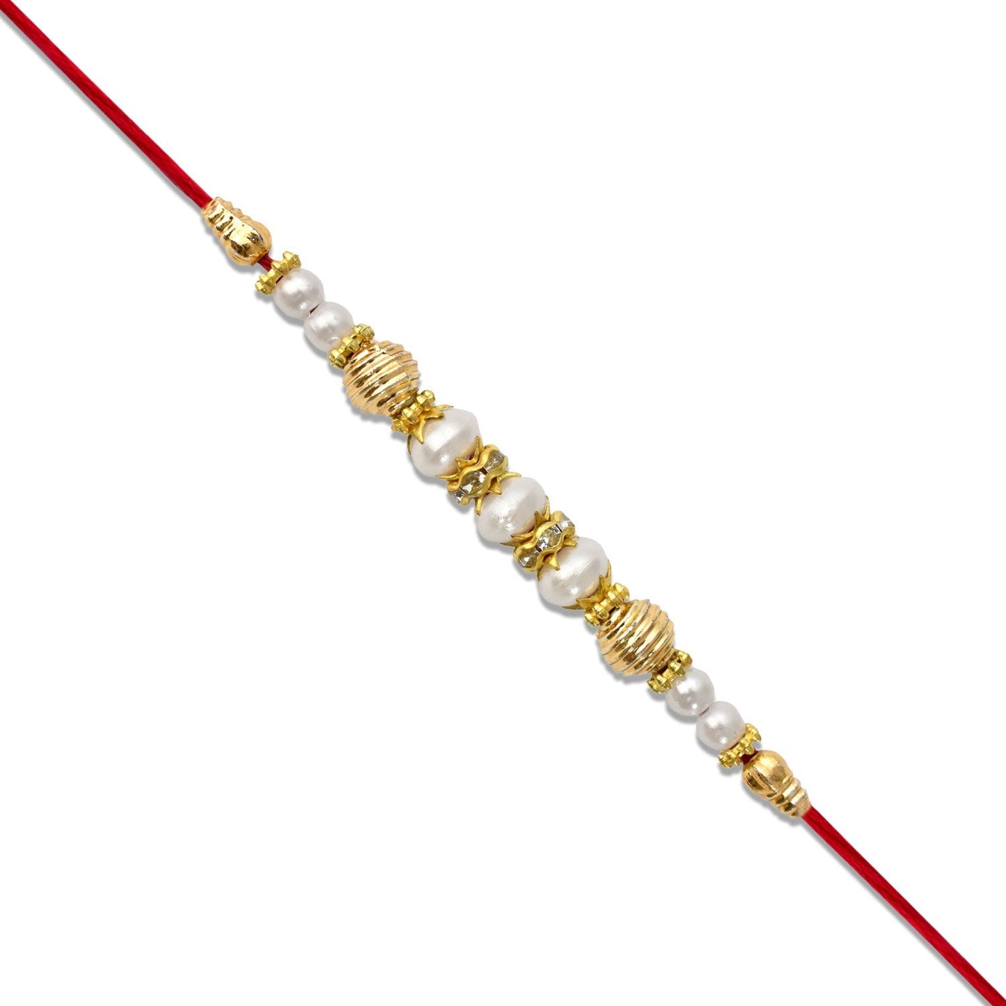 White Beads Rakhi | Rakhi For Rakshabandhan - Needs You