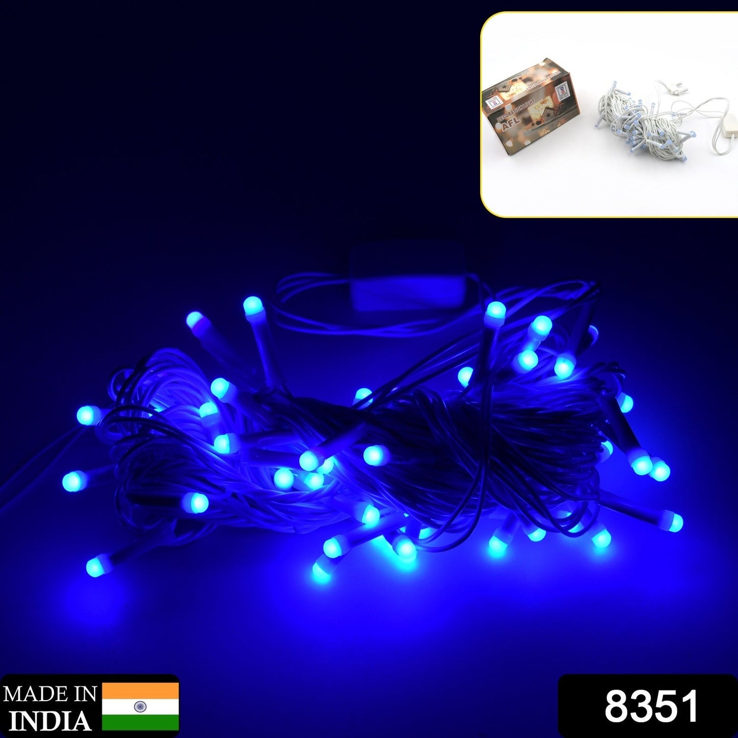 9MTR HOME DECORATION DIWALI & WEDDING LED ( Blue Color) 2Pcs